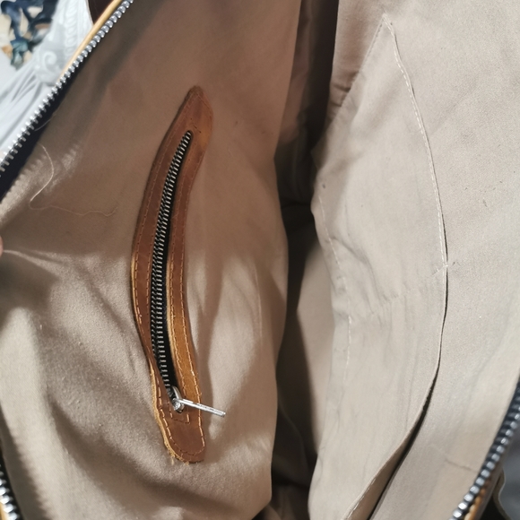 Leather and Huipil Tote by Wells Cooperative - Picture 2 of 3